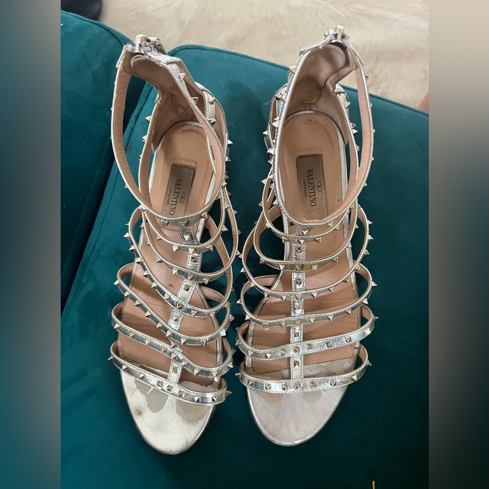 Valentino Gladiator Leather Sandals